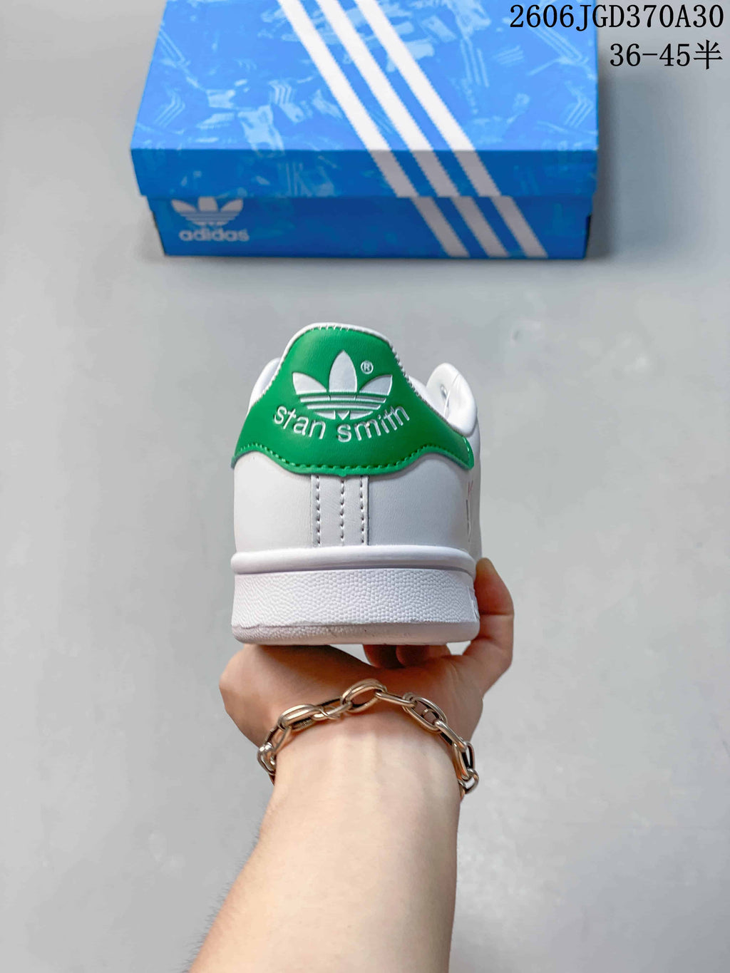 Adidas Stan Smith White Green Low-Top Sneakers JGD370A30