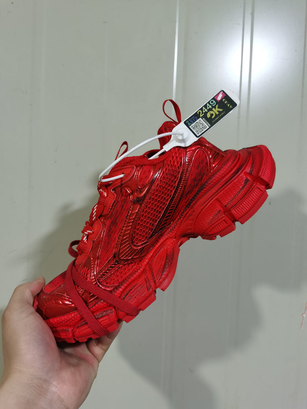 Nike 6000 Red Monochrome Sneakers