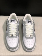 BAPE Sta Low-Top Sneakers White Grey Black