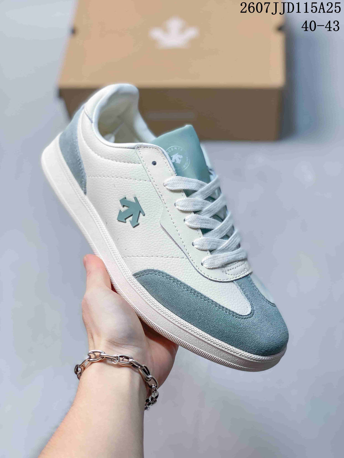 DESCENTE CHRON COURT SB Low-Top Sneakers White Light Blue D6292LSN55