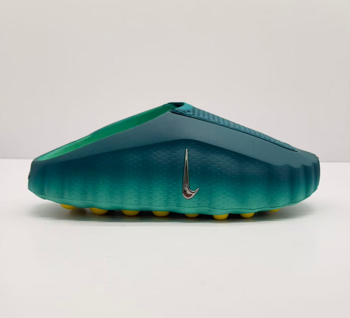 Nike Green and Yellow Slide Sandals