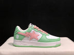 BAPE Bape Sta Low-Top Sneakers Mint Green and Pink