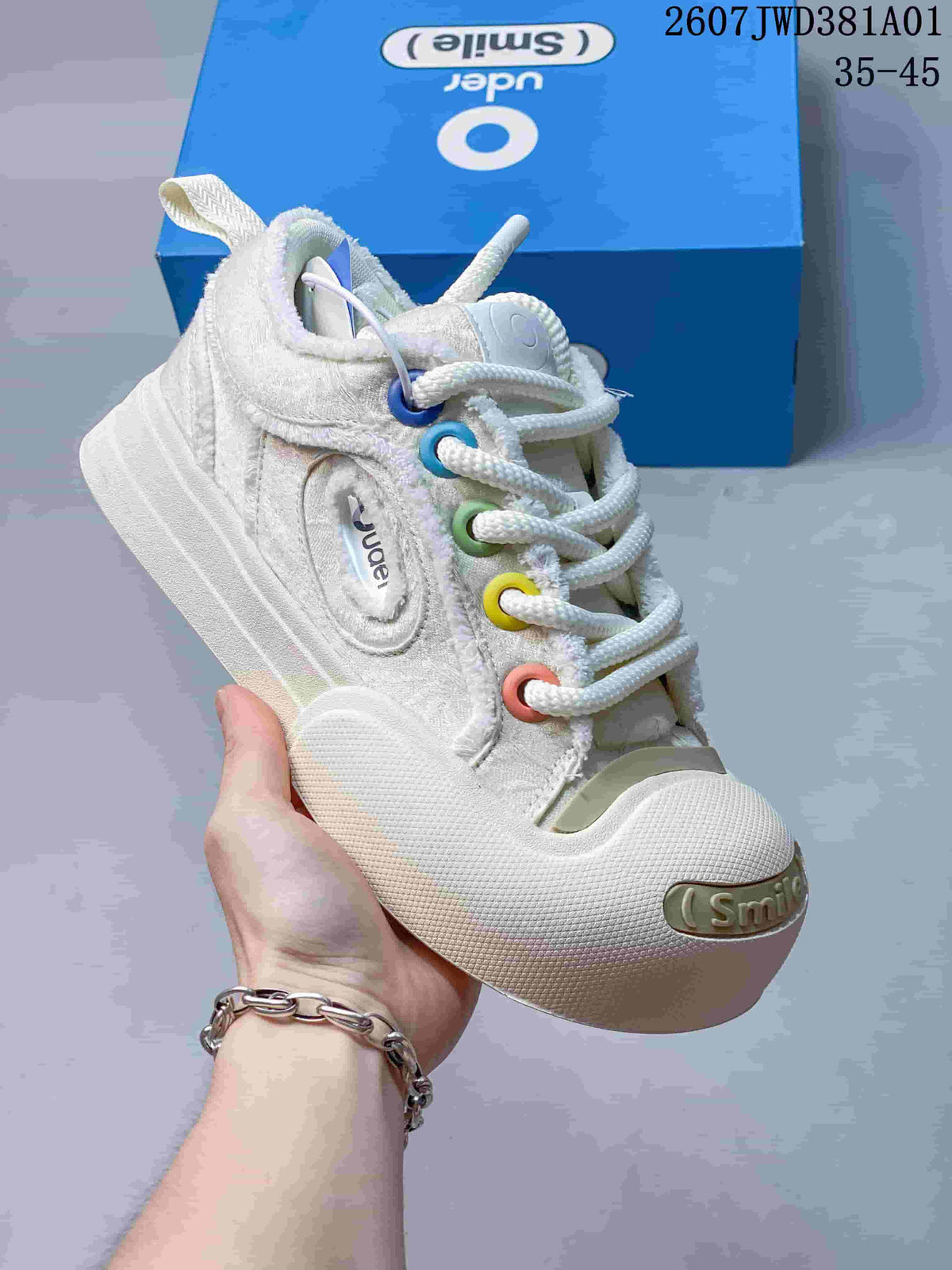 Ouder Chunky Smiley Lace-Up Sneakers