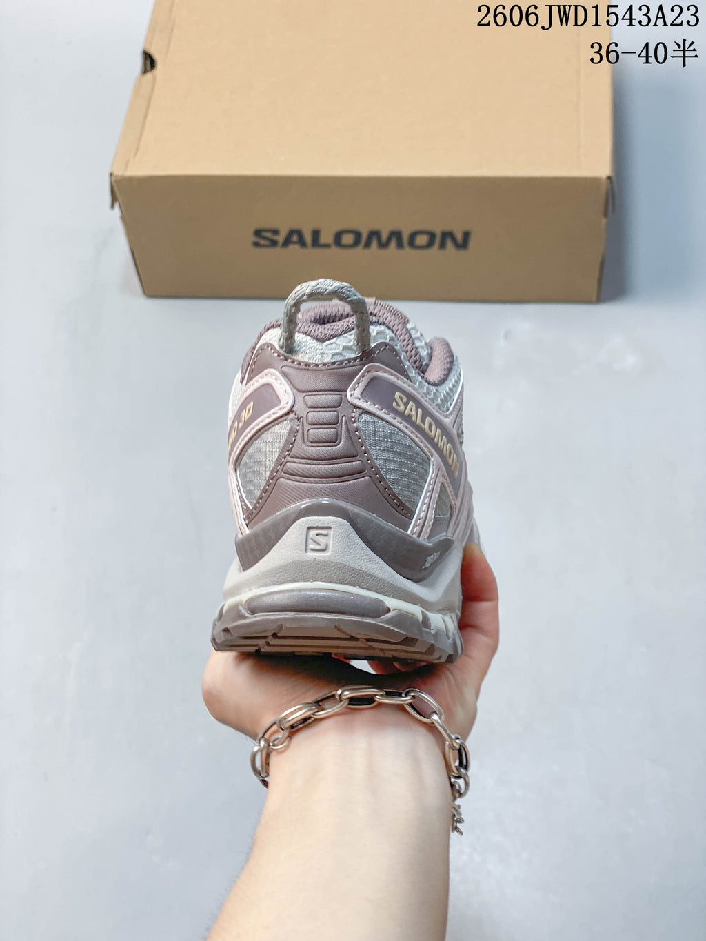 Salomon XA Pro 3D Low-Top Trail Running Shoes, Gray Pink