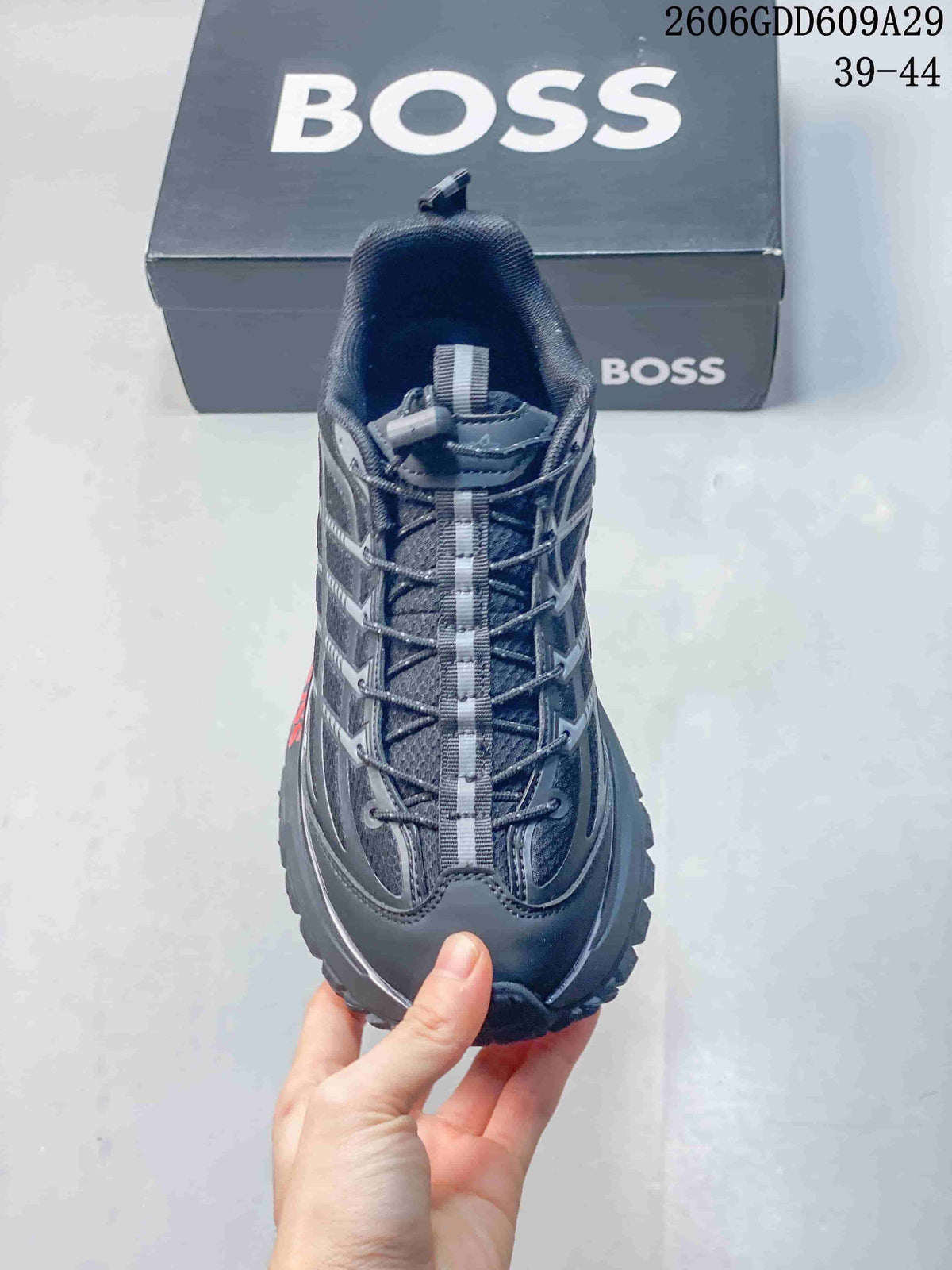 BOSS 06GDD609A29 Gray Trail Sneakers