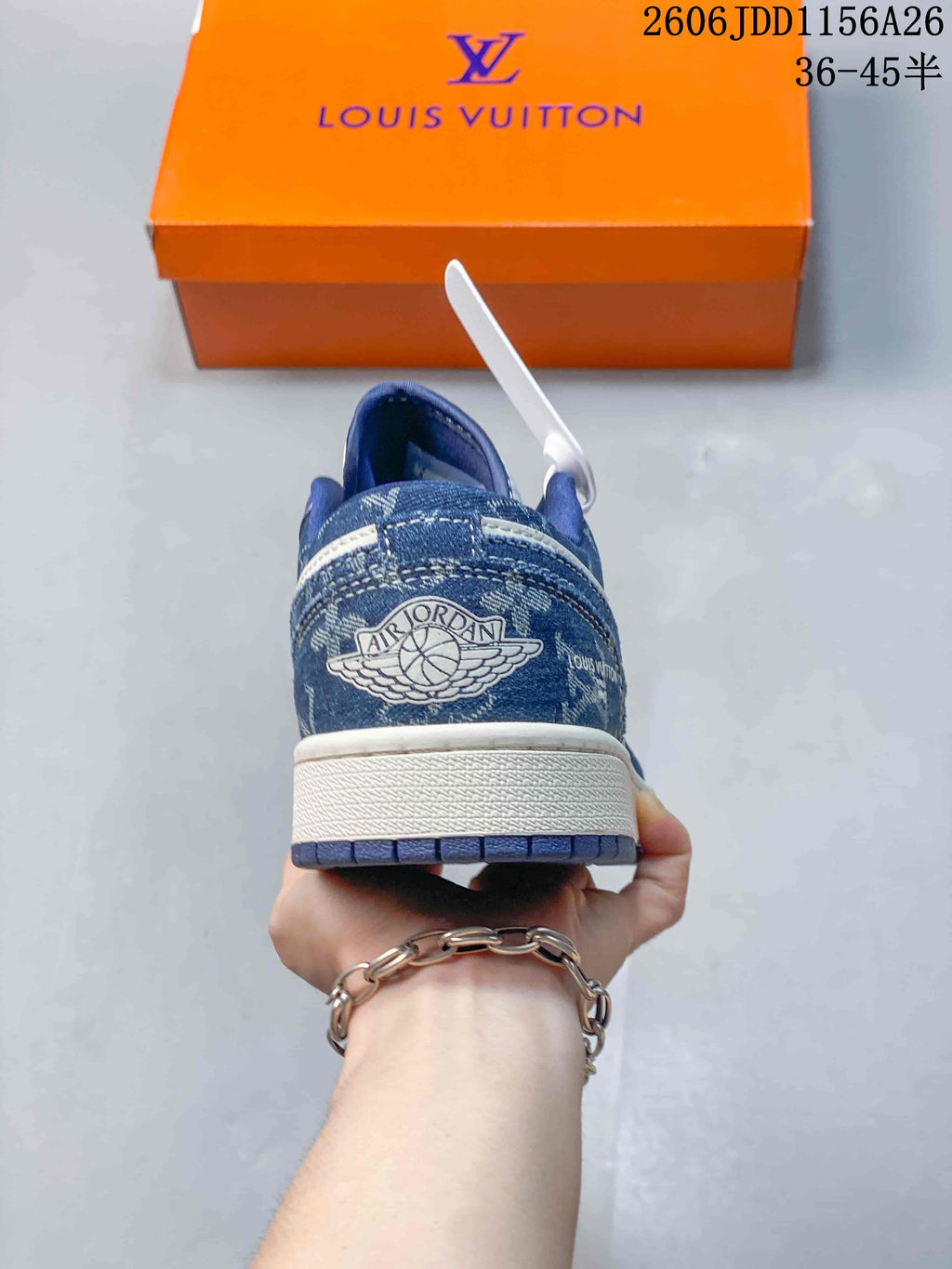 Jordan Fragment Travis Scott Low Sneakers Blue White 2606JDD1156A26
