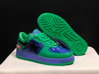 Bape Sta Low-Top Sneakers Green Blue Purple Marvel Style