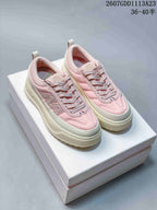 Moncler Pacey Low-Top Sneakers Pink and Green 2607GDD1113A23