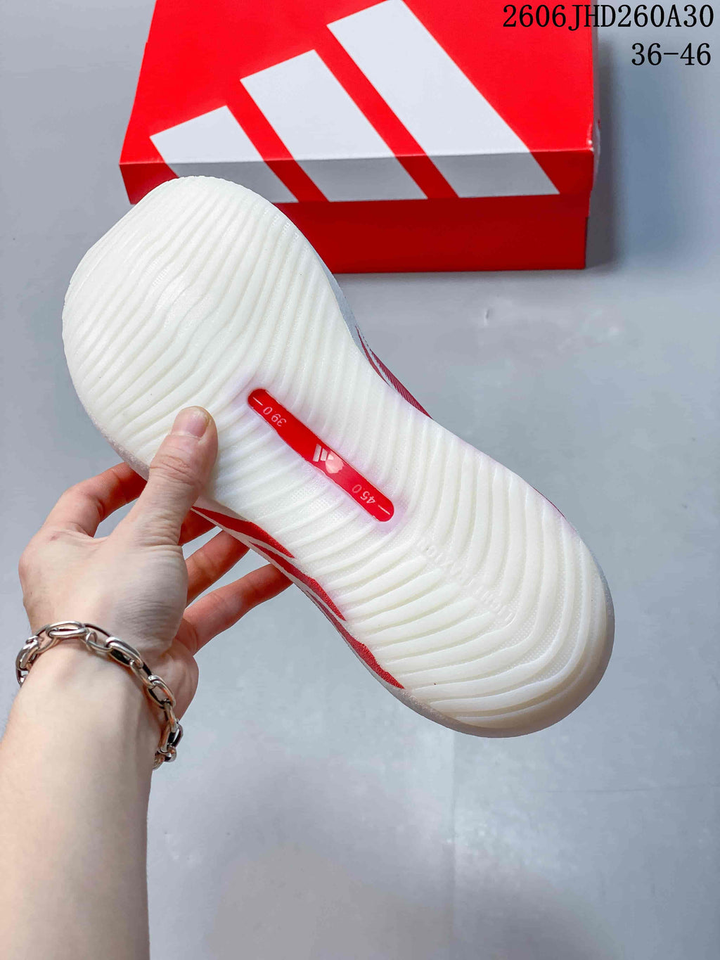 adidas Hyperboost Edge M Running Shoes Red White