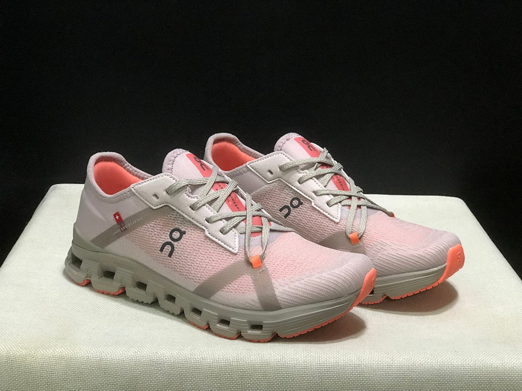 On Cloud X 4 AD Sneakers in Pink and Gray