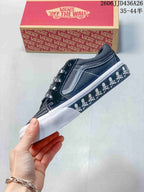 Vans SK8-Low Black White Skull Low-Top Sneakers
