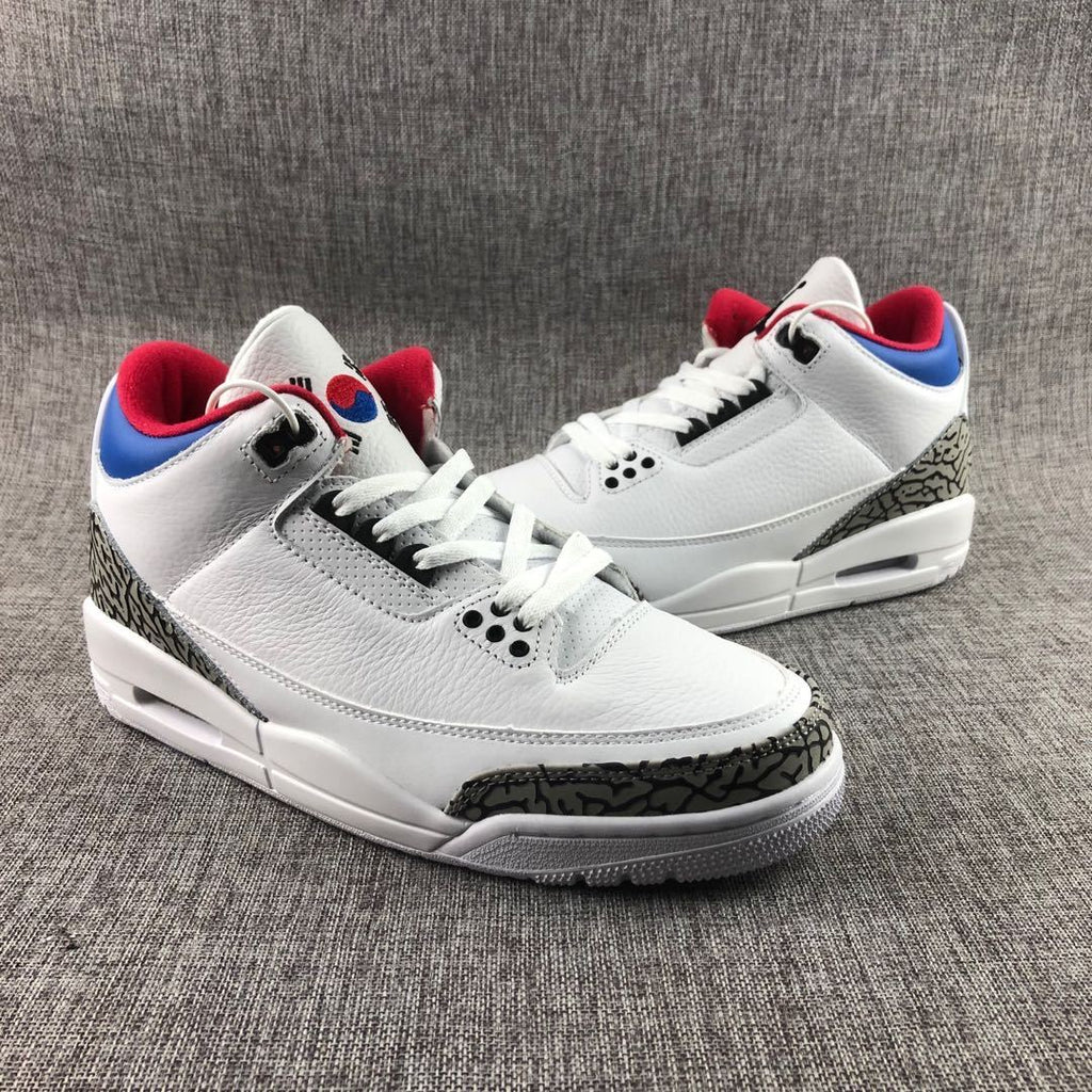 Jordan Air Jordan 3 Seoul White Blue Red AV8370-100