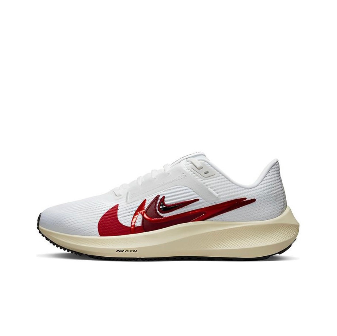 Nike Pegasus 40 PRM White Red Running Shoes FB7703-100