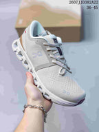 On Cloud X 4 Sneakers Light Gray Burgundy 2607JJD382A22