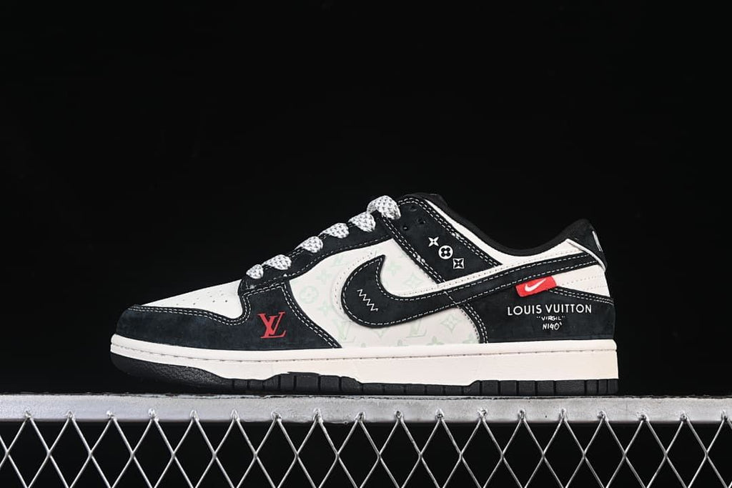 Nike SB Dunk Low Louis Vuitton Monogram Black White