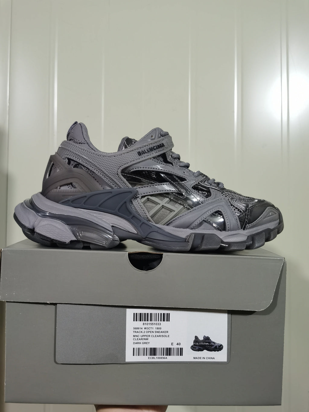 Balenciaga Track.2 Open Sneaker Dark Grey 1800