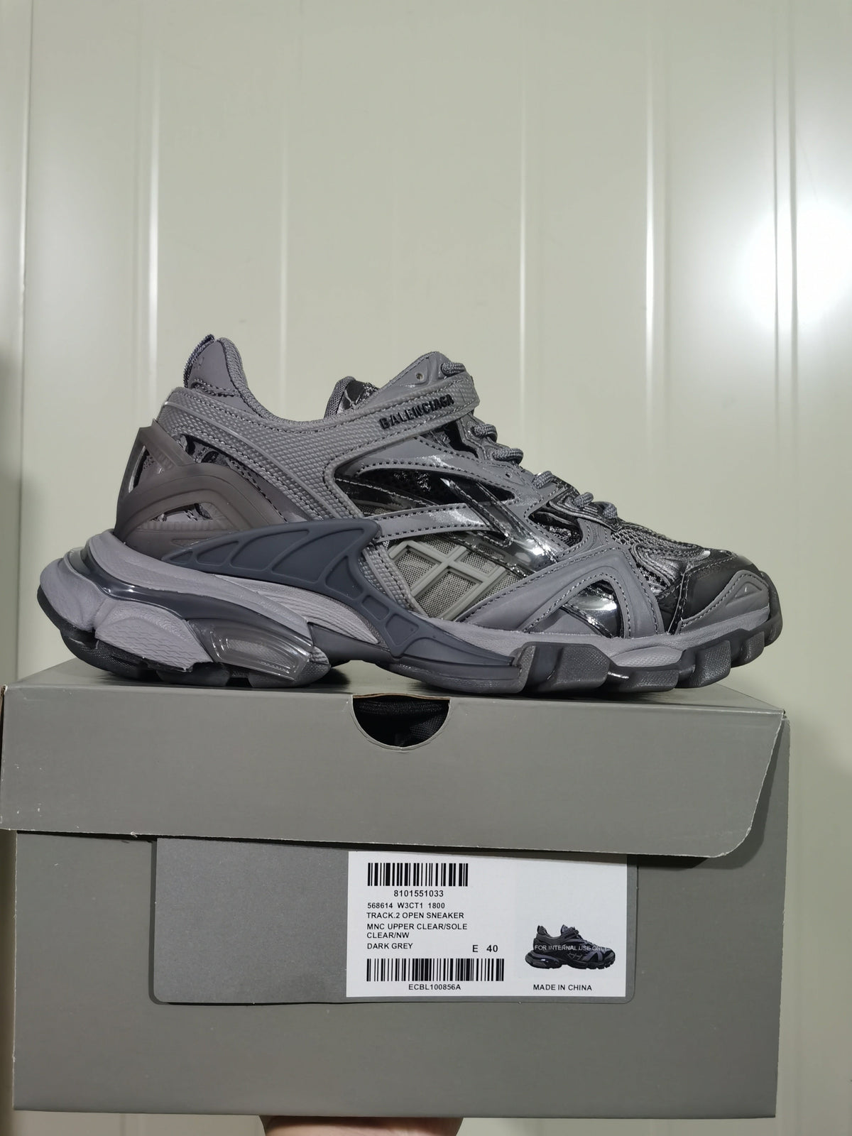 Balenciaga Track.2 Open Sneaker Dark Grey 1800