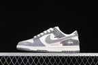 Nike SB Dunk Low Stüssy-Style Gray and White Sneakers