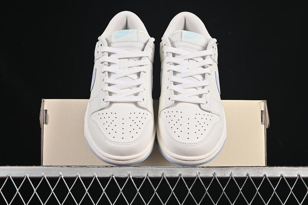 Nike SB Dunk Low White and Light Blue Sneakers
