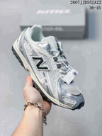 New Balance NB204 Retro Running Sneakers White Silver