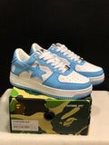 BAPE STA Low-Top Sneakers Blue and White