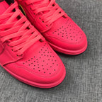 Air Jordan 1 Mid Sneakers Pink Black Volt AQ9131-600