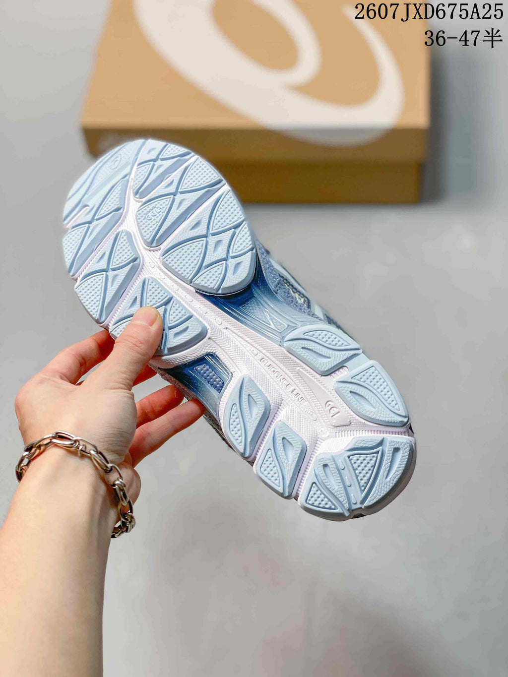 ASICS Gel-NYC Blue and White Lifestyle Sneakers 712450RRU
