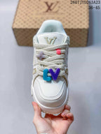 Louis Vuitton Trainer Maxi Low-Top Sneakers White 712530URY