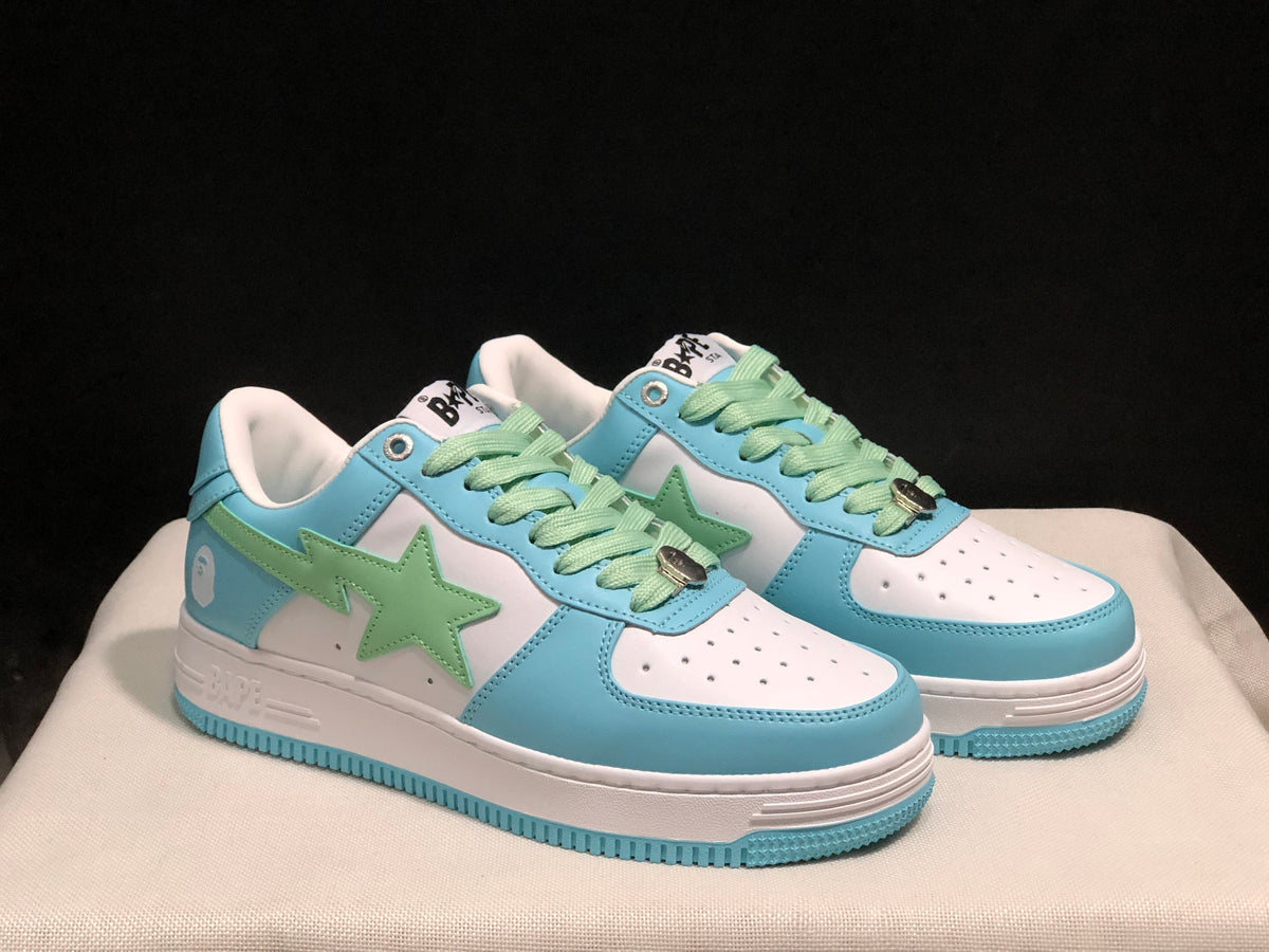 BAPE Sta Low Sneakers Blue Green