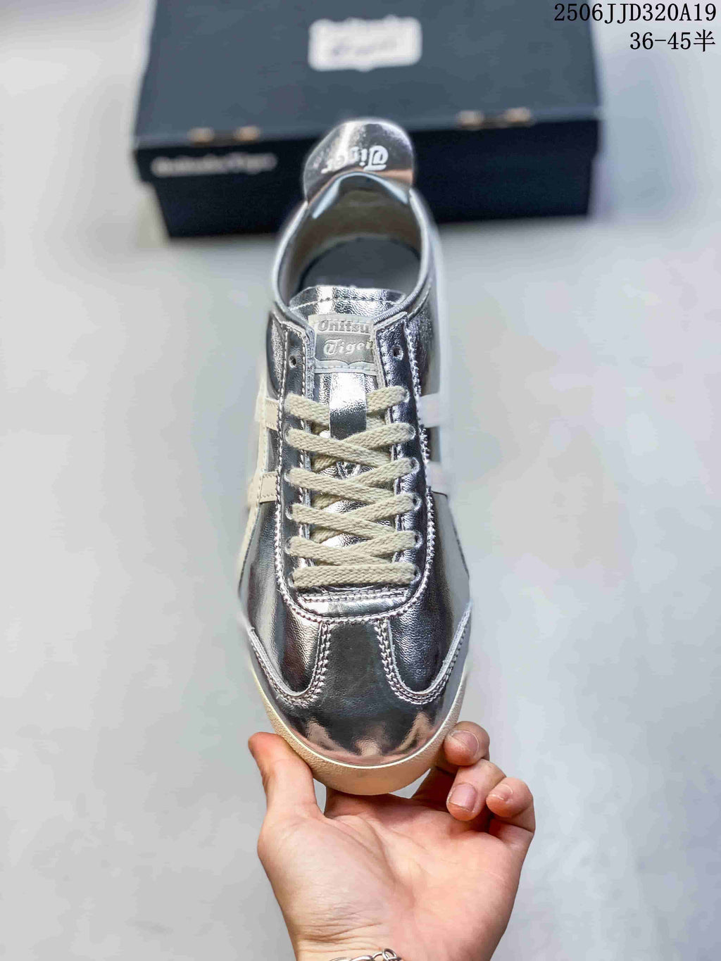 Onitsuka Tiger Silver Metallic Sneakers 2506JJD320A19