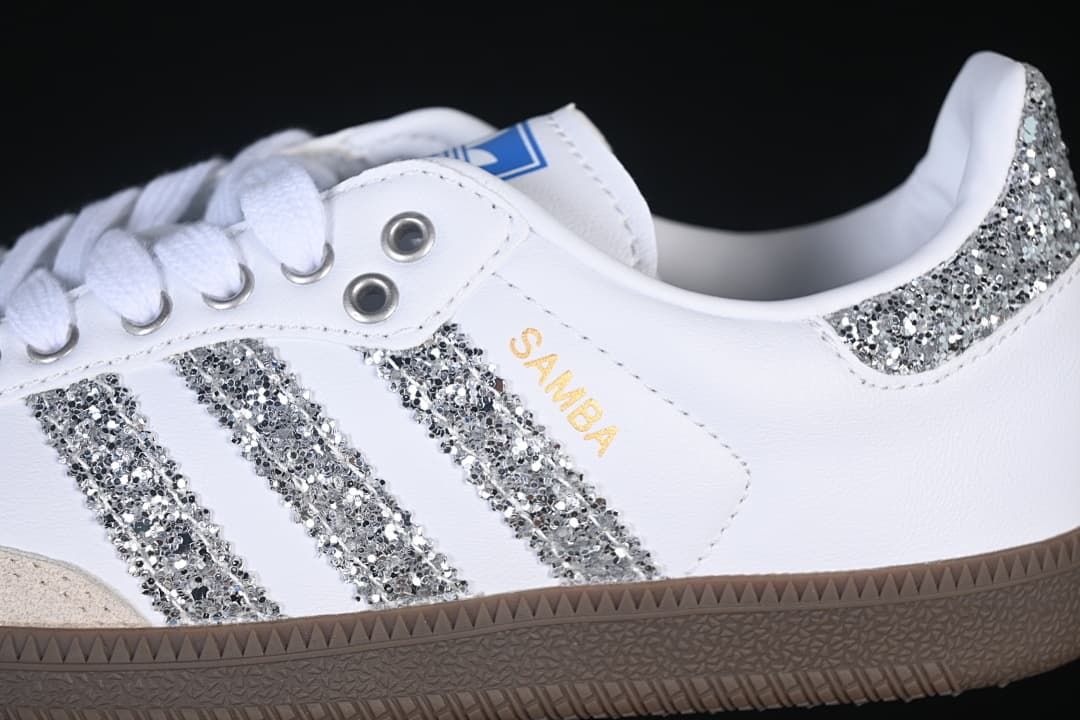 adidas Samba OG B75810 White Silver Sneakers