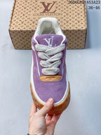 Louis Vuitton Tilted Low-Top Sneakers in Purple