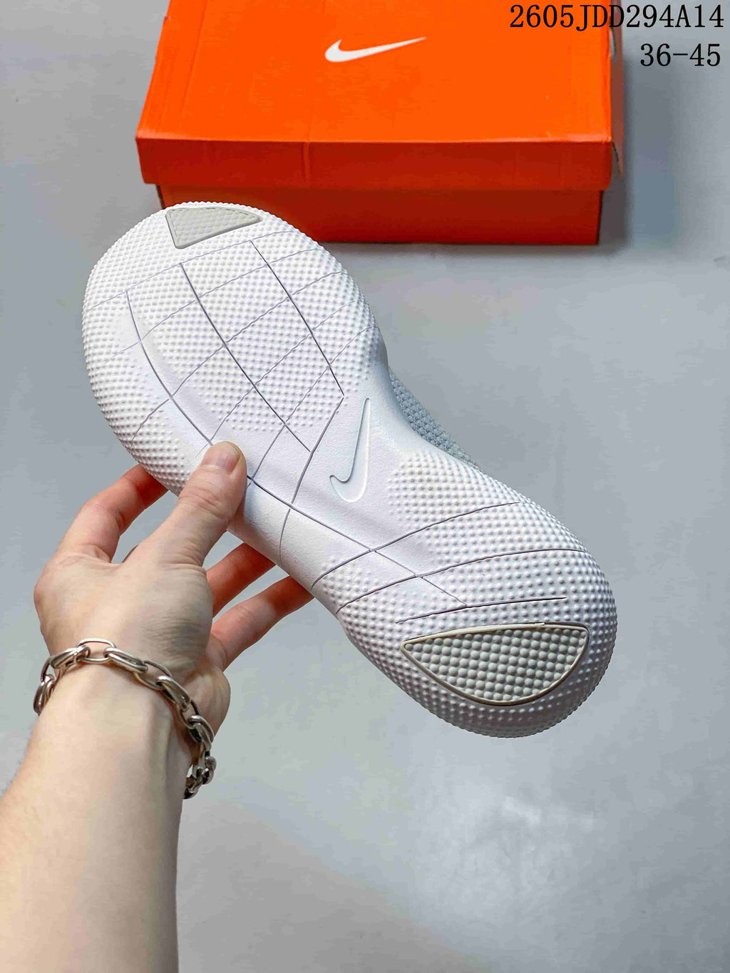 Nike Free 2025 Knit Running Sneakers Light Gray JDD294A14