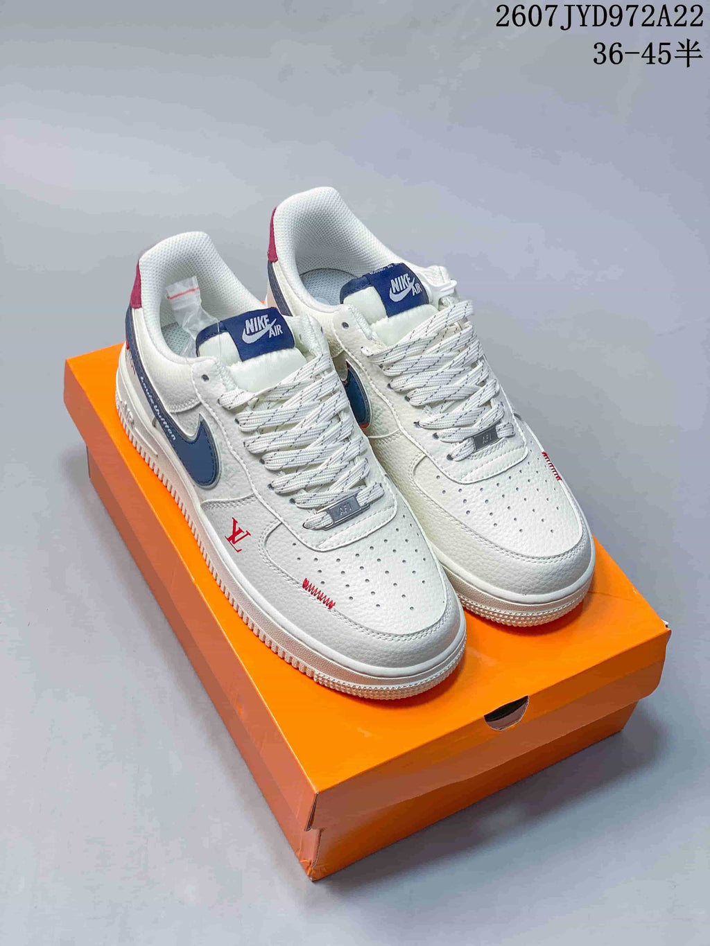 Nike Air Force 1 '07 Low White Navy Red Sneakers