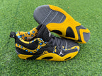 Jordan 680-7 Black and Yellow Leopard Print Sneakers