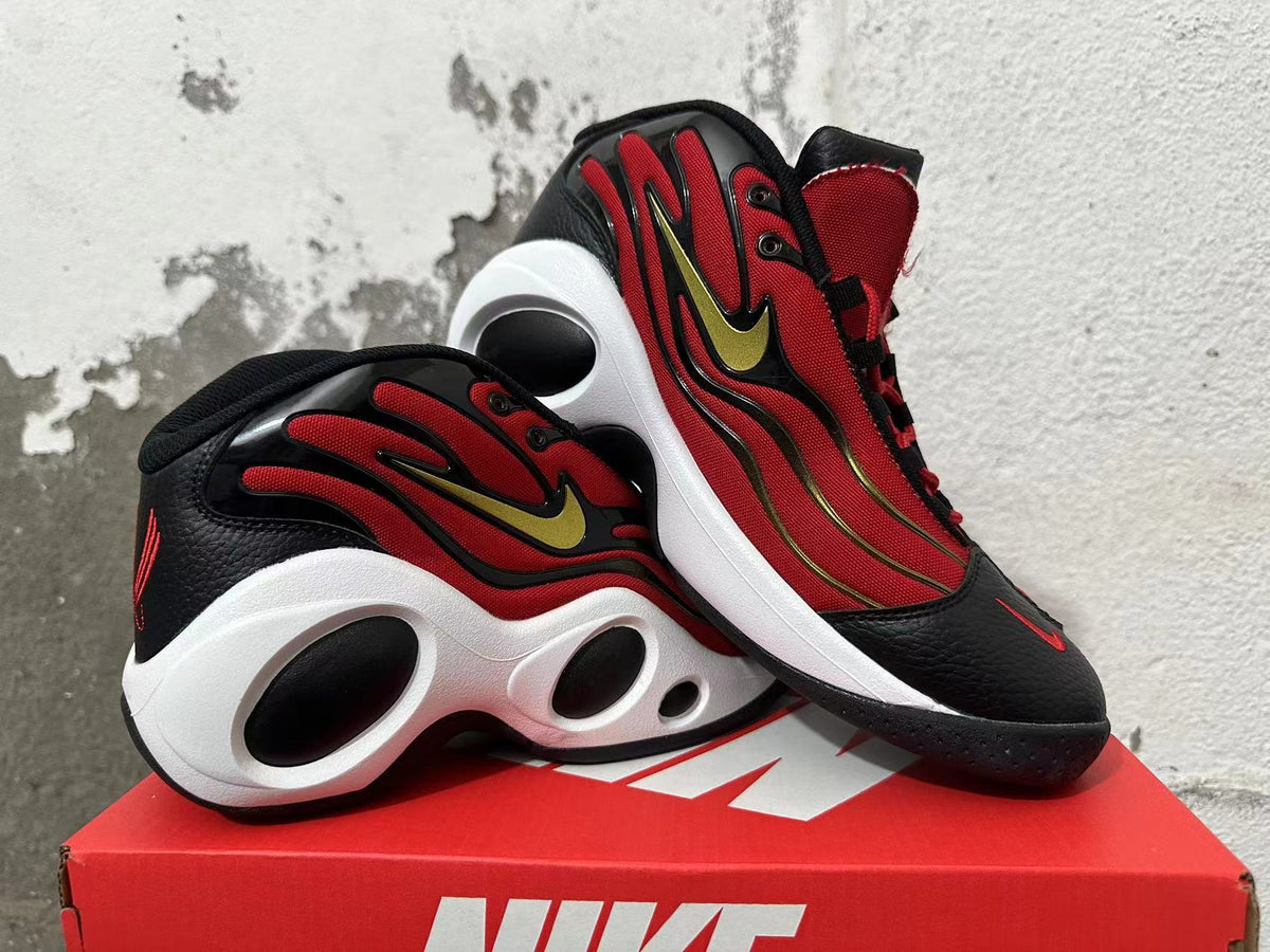 Nike Flight Red Black White Sneakers