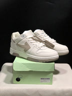 OFF-WHITE Out Of Office Low-Top Sneakers White Grey