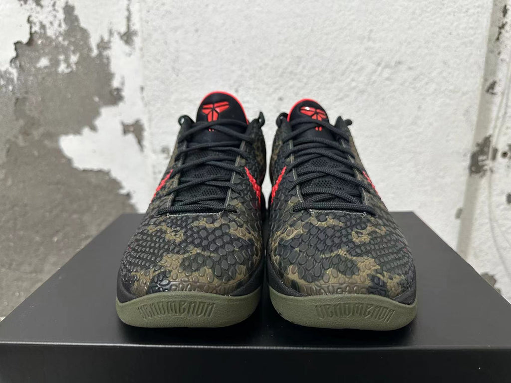 Nike Kobe Camo Basketball Shoes in Black, Olive and Red