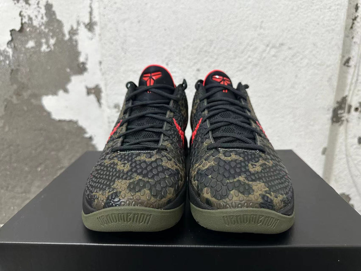 Nike Kobe Camo Basketball Shoes in Black, Olive and Red