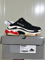 Balenciaga Triple S Mule Sneakers Black Red