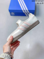 adidas Samba Jane Mary Jane Sneakers White and Pink 2607WY387A27