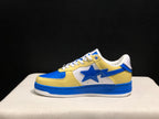BAPE STA Low-Top Sneakers Blue and Yellow