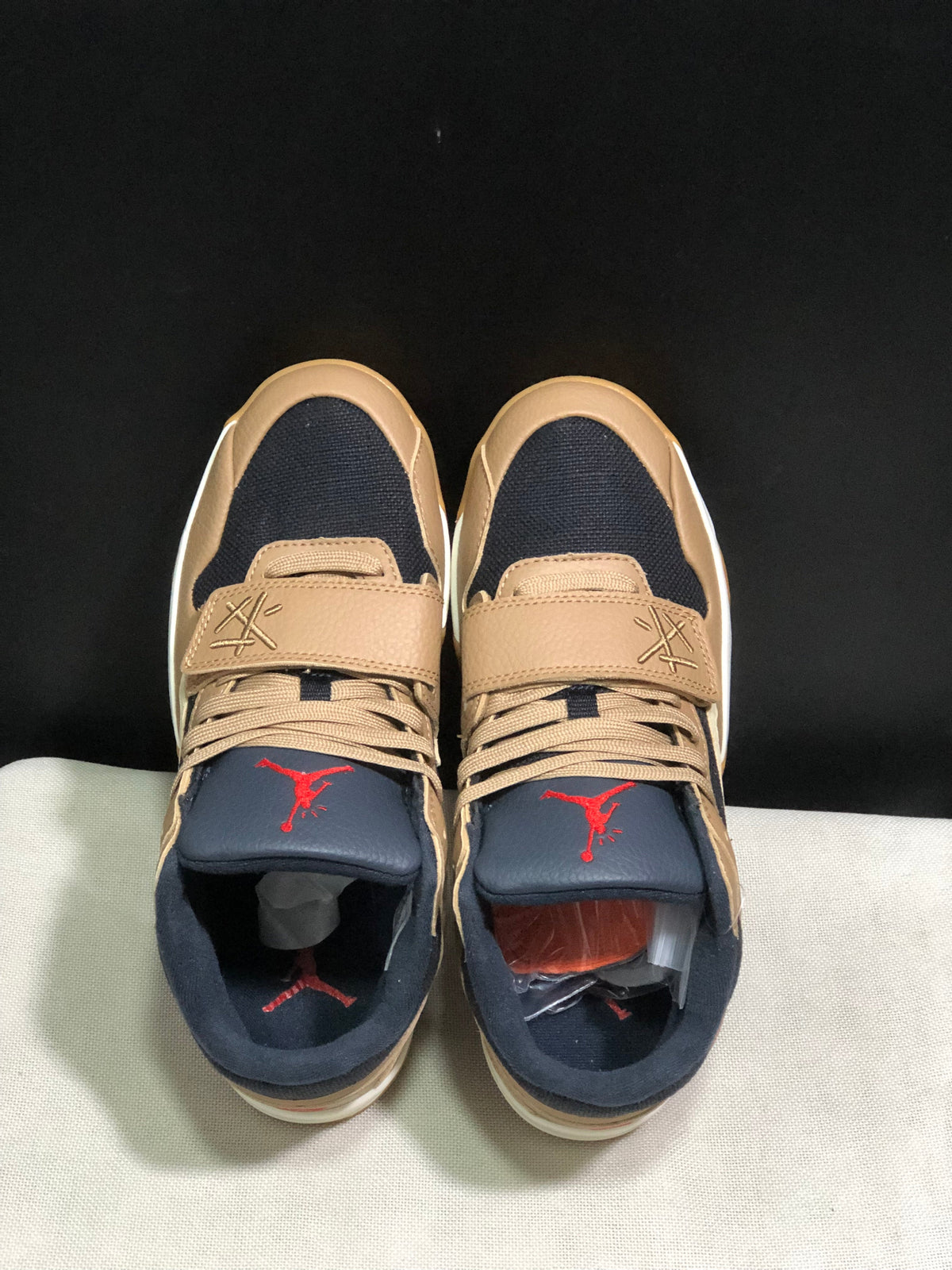 Nike Jordan Jumpman Jack Travis Scott Tan Navy Sneakers FZ8117-002