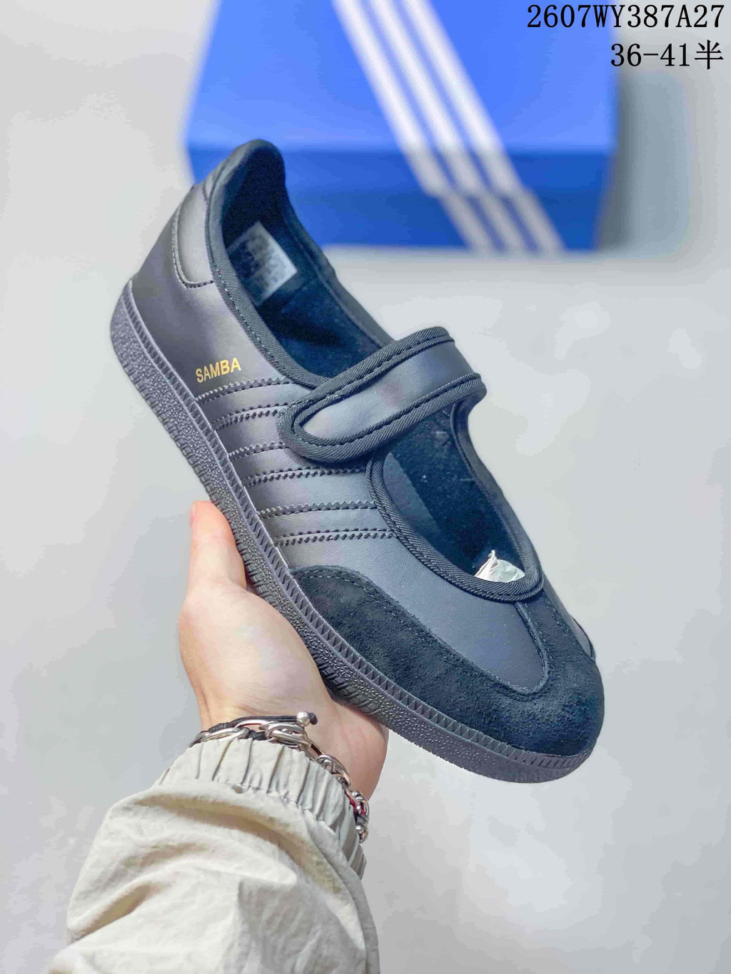 adidas Originals Samba Jane Mary Jane Sneakers Black 2607WY387A27