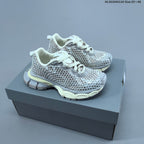 Balenciaga 3XL Fishnet Low-Top Sneakers in Gray