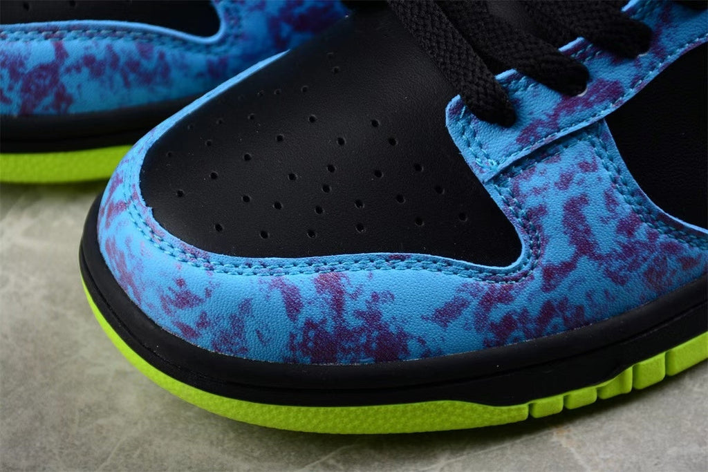 Nike SB DV1694-900 Low-Top Sneakers Black Blue Green