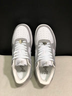 BAPE Sta Low-Top Sneakers White and Grey