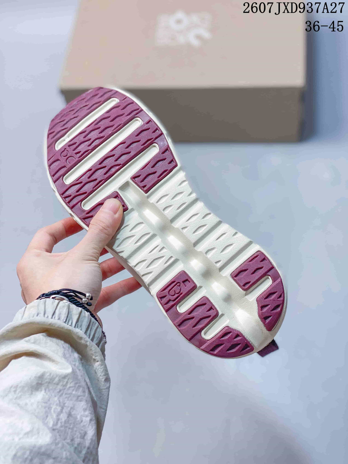 LOEWE x On Cloudtilt High-Top Sneakers Blue Burgundy