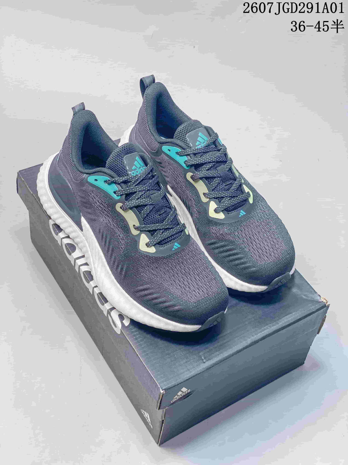adidas AlphaBounce Beyond Running Shoes, Navy and Teal