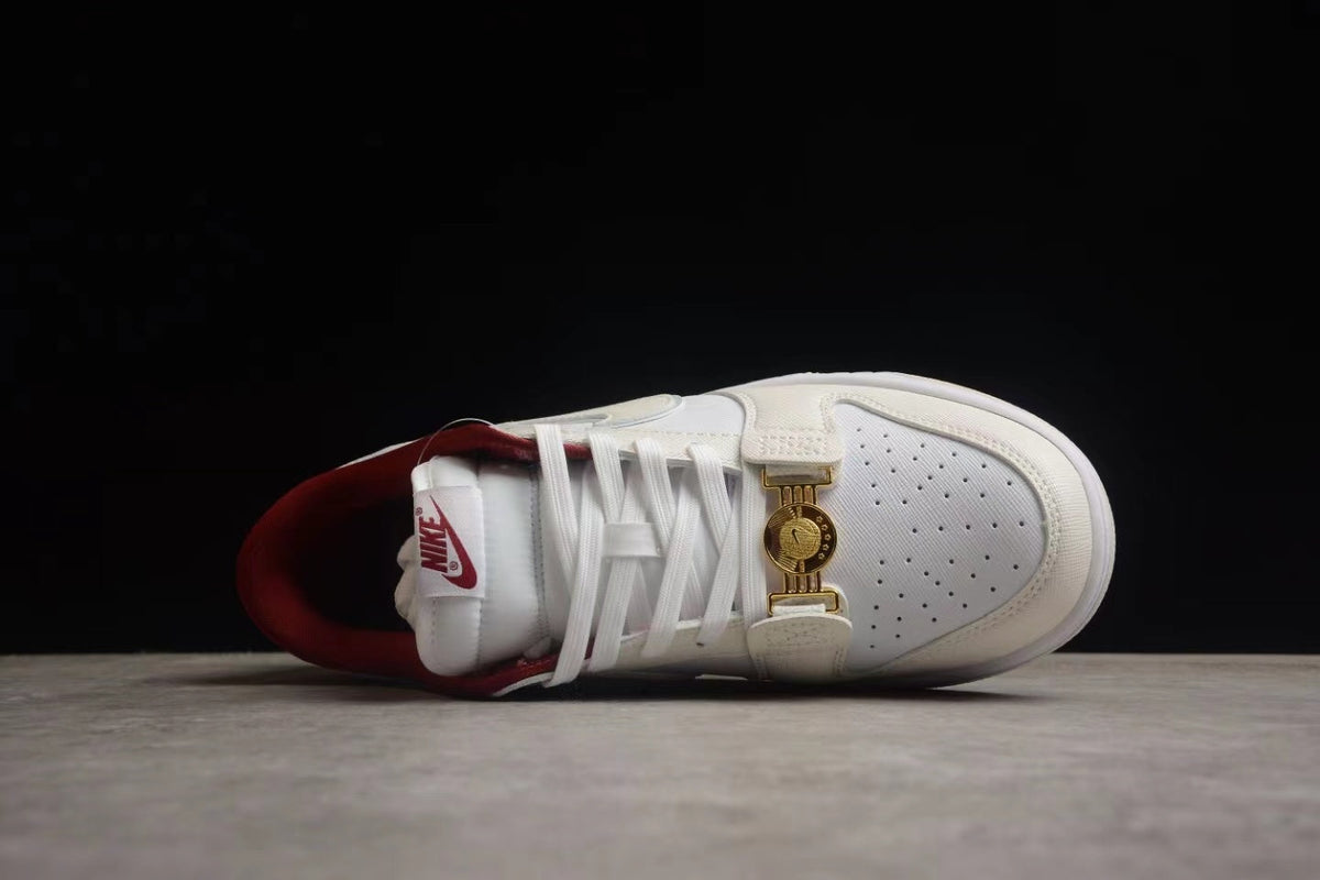Nike SB Low-Top Sneakers Off-White Red DV1160-100